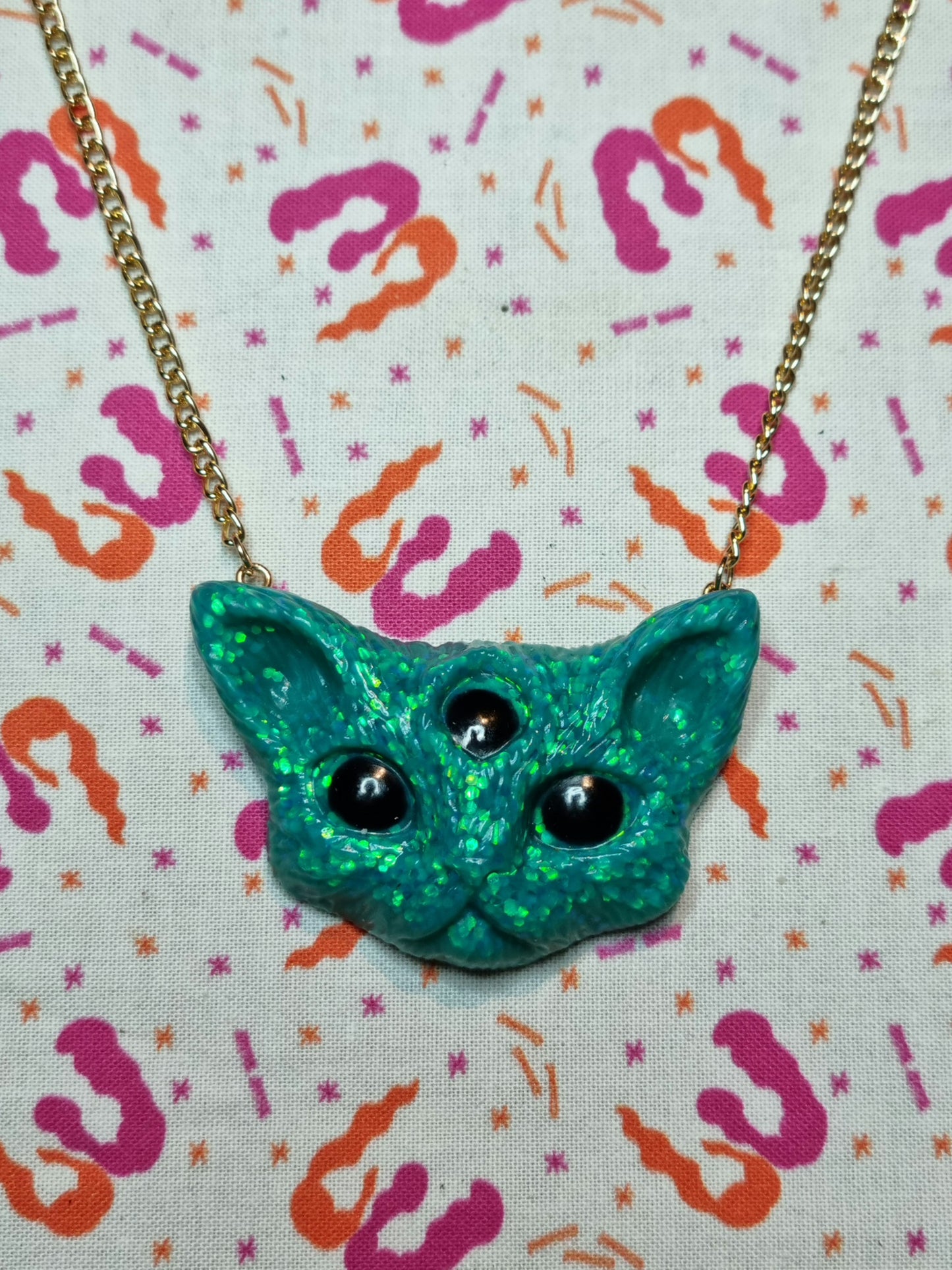 3rd Eye Kitten Necklace