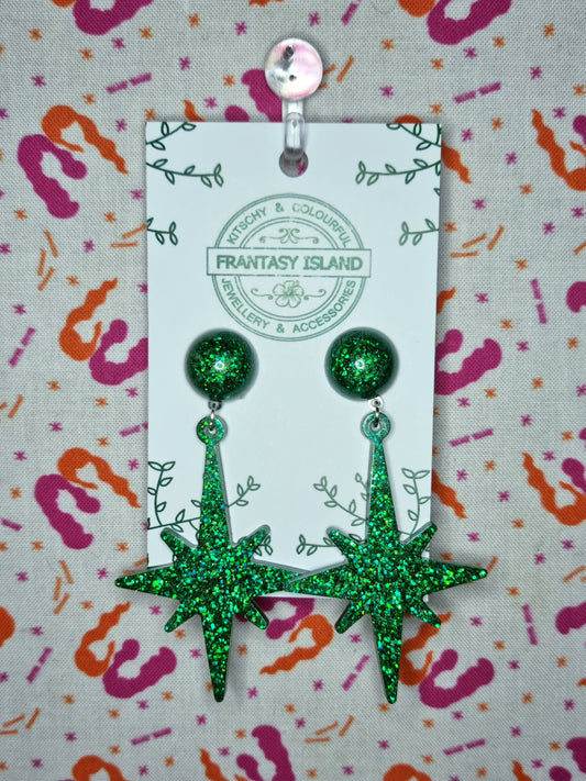 Emerald Green Starbursts