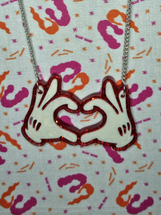Heart Hands Necklace