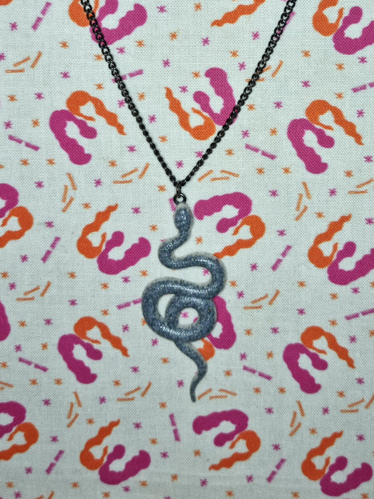 Grey Snake Necklace