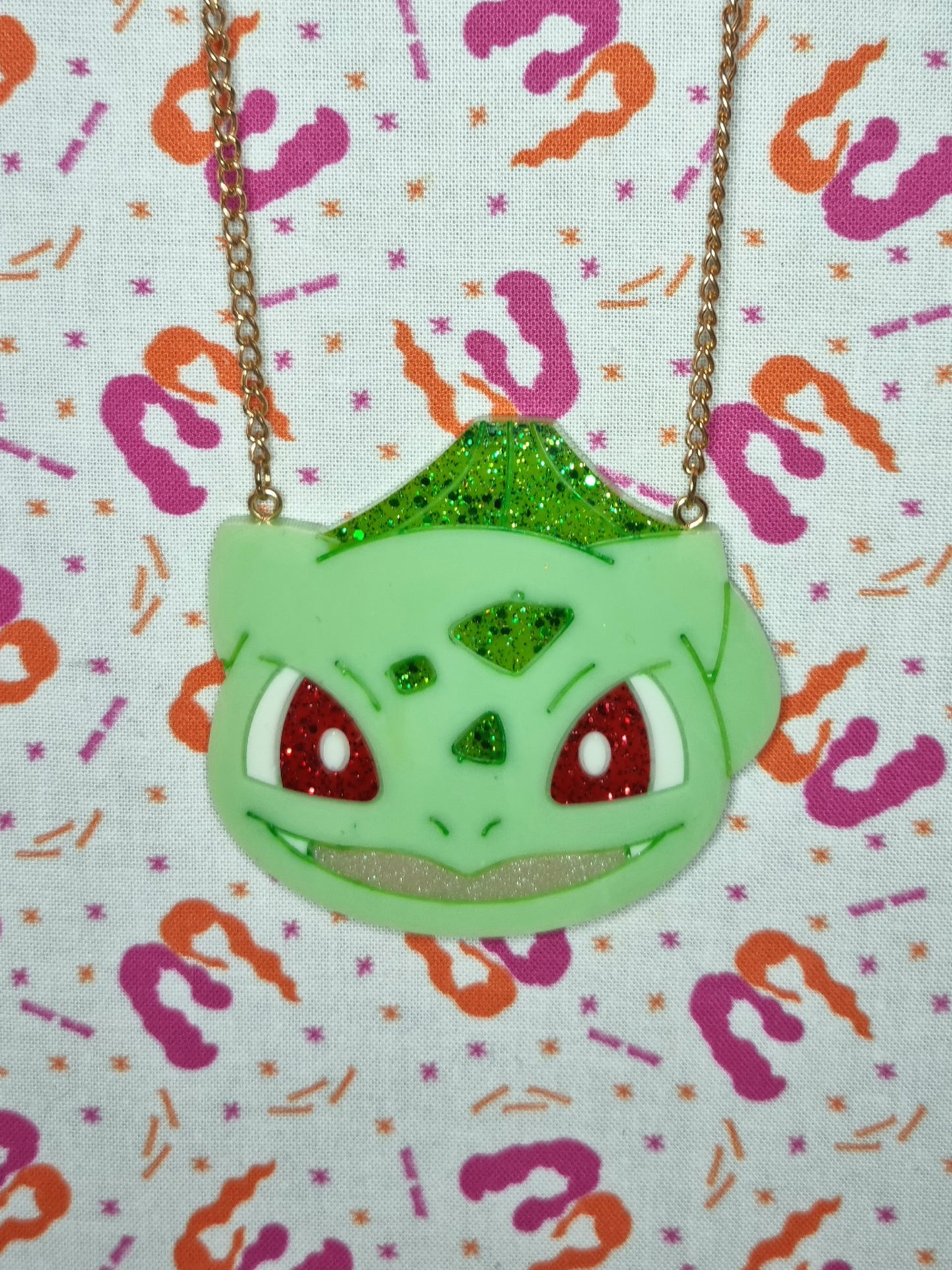 Bulbasaur Face Necklace