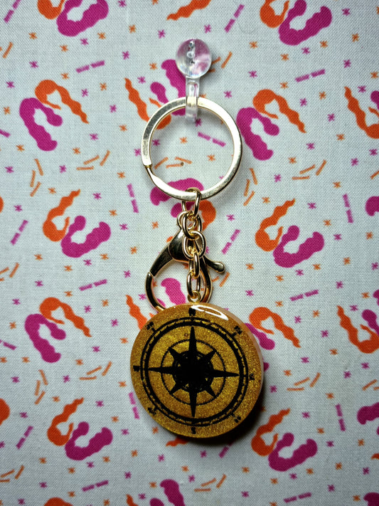 Golden Compass Keychain