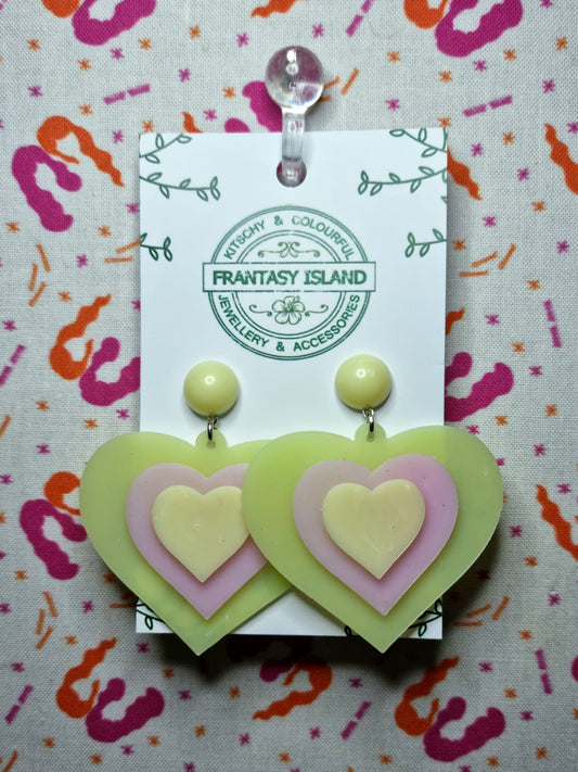 Pastel Stacked Hearts