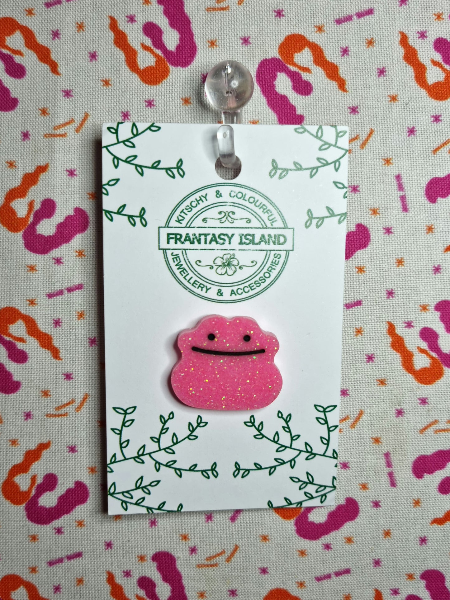 Small Glitter Ditto Pin