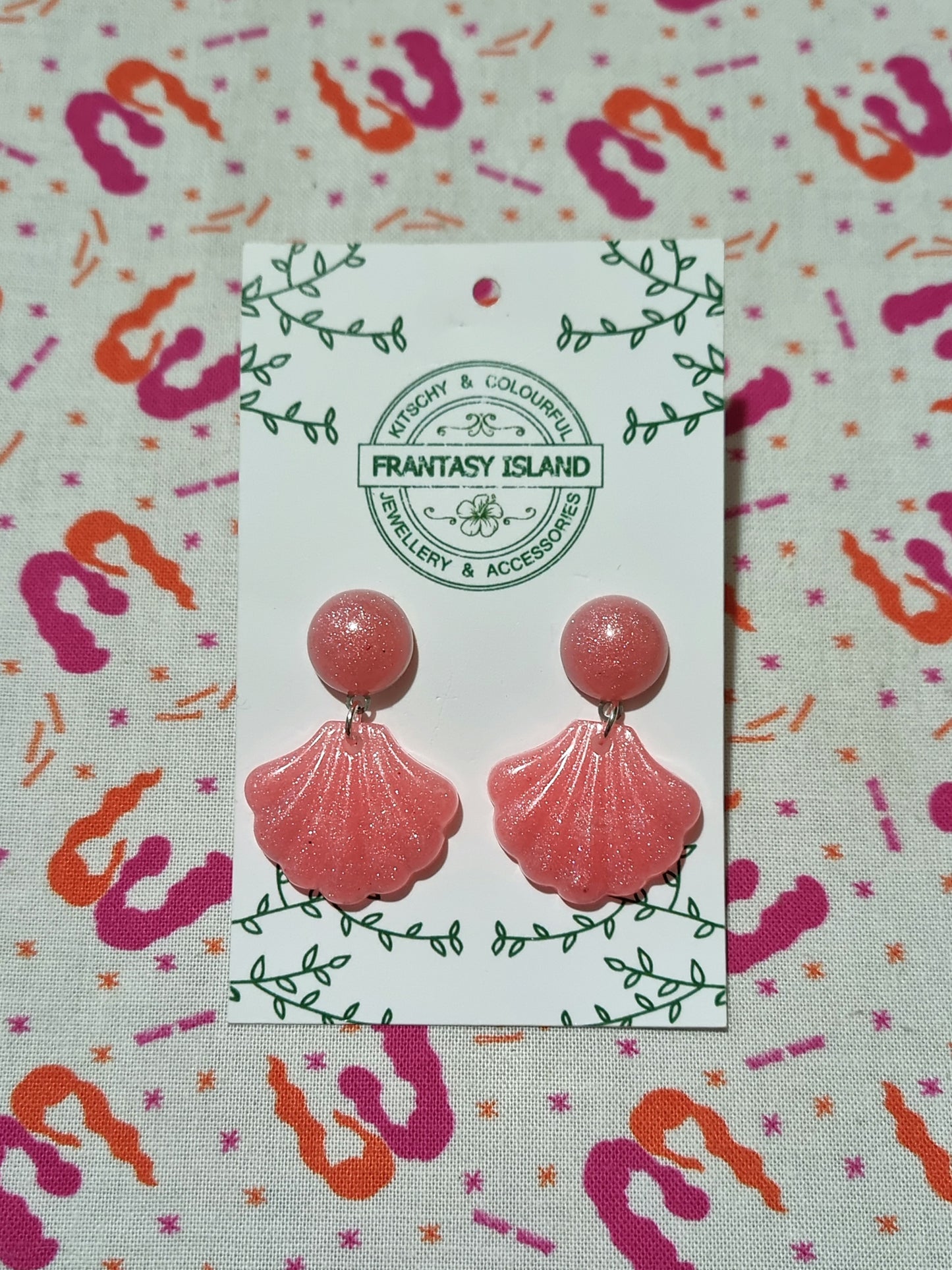 Pink Baroque Shell Drops