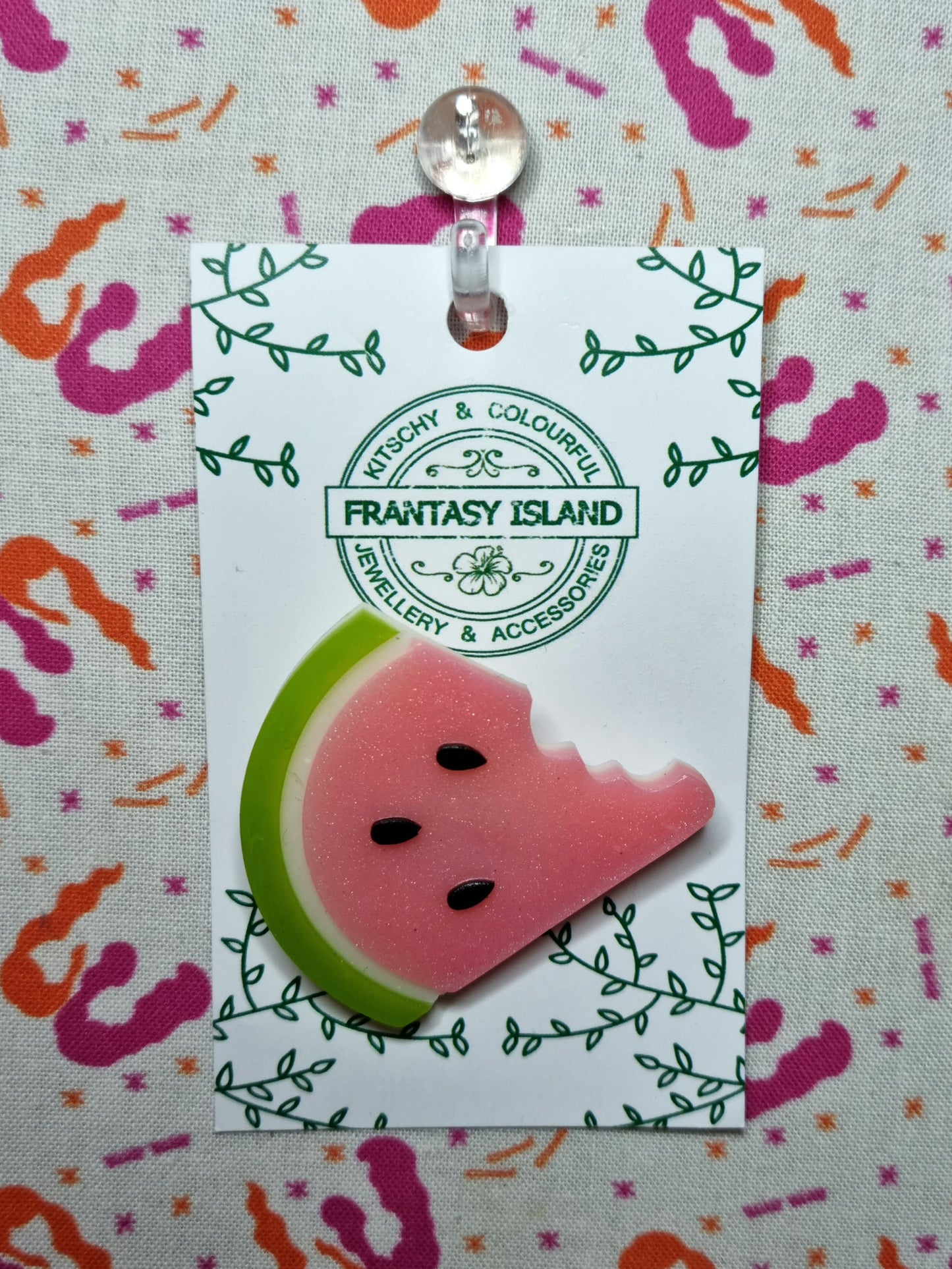 Bitten Watermelon Brooch