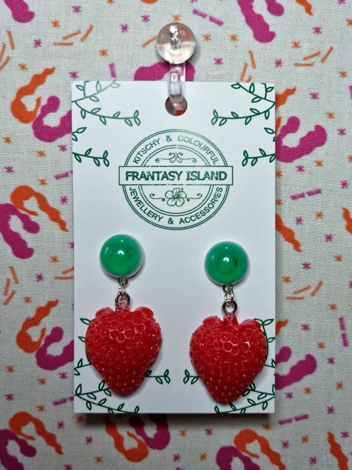 Strawberry Drop Earrings
