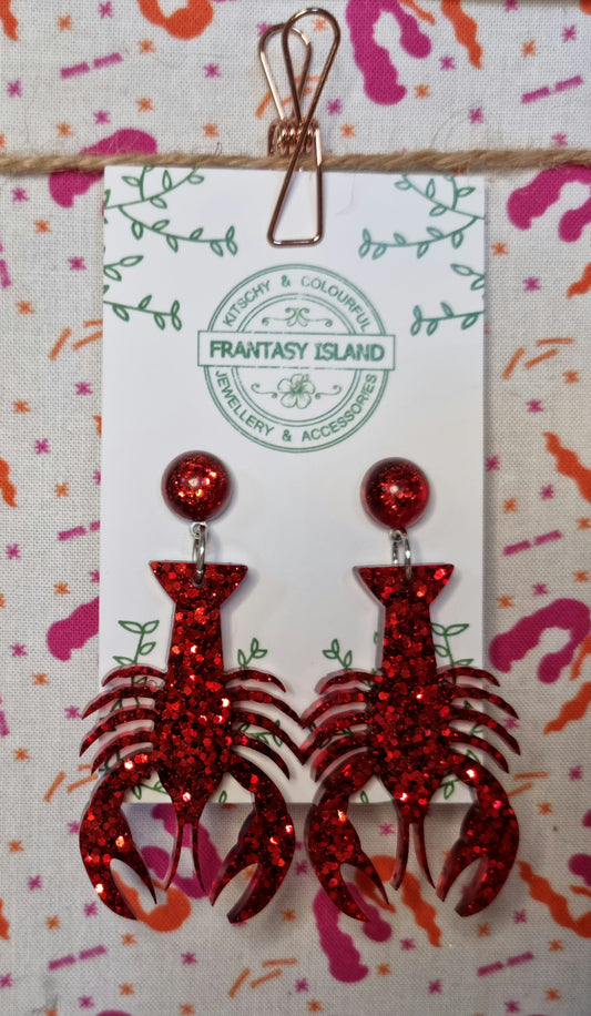 Red Glitter Lobsters