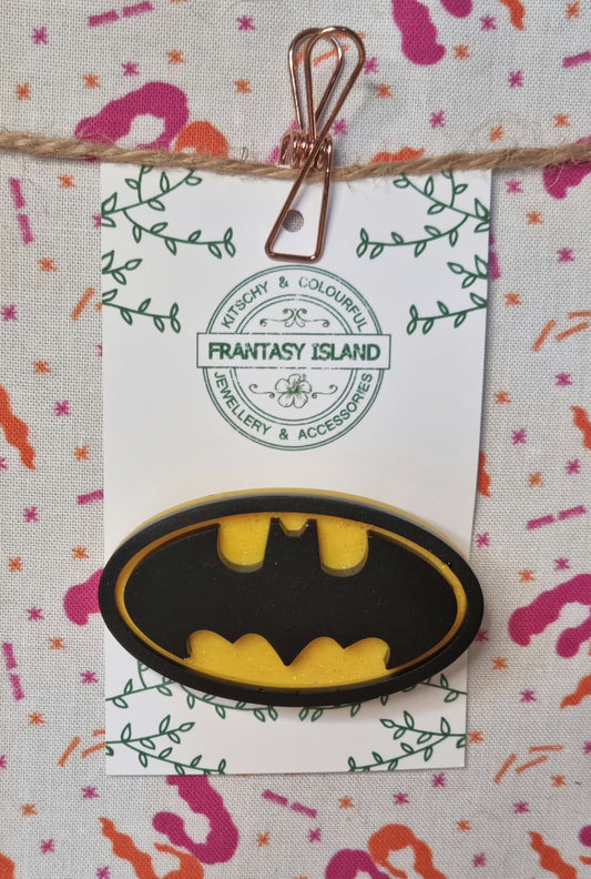 Bat Signal Brooch