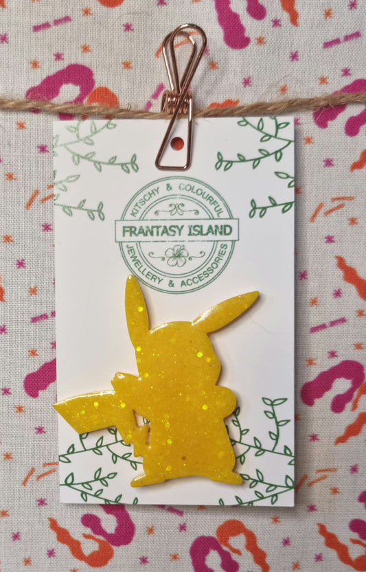 Pikachu Silhouette Pin