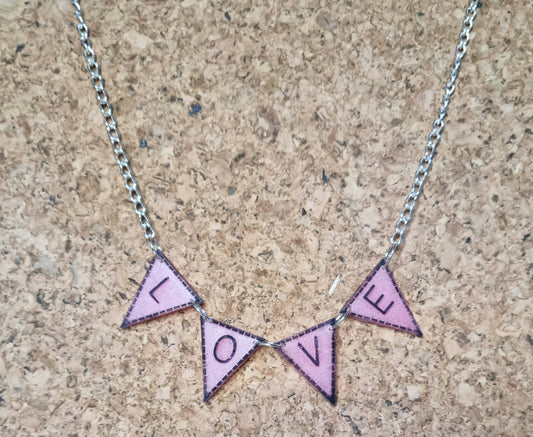 'Love' Bunting Necklace