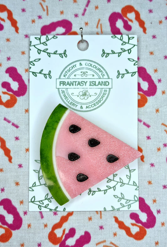 Watermelon Slice Brooch