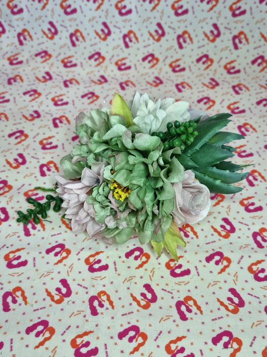 Succulent Peony Flower Crown