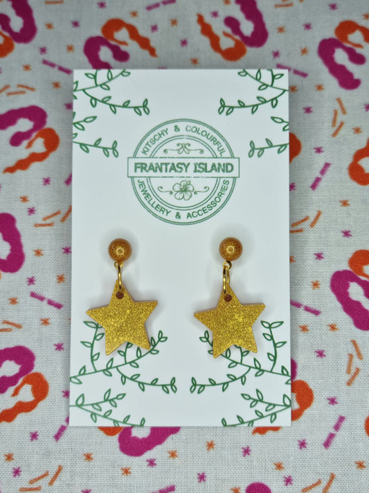 Warm Gold Star Mini-Drops