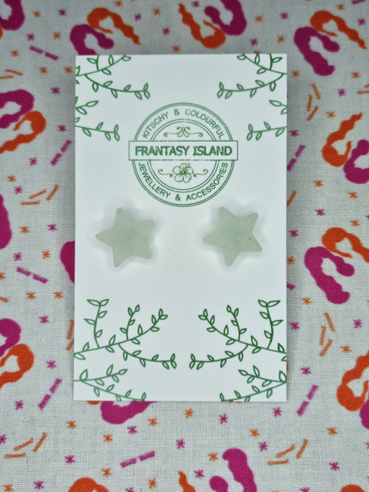 Iridescent Glow Star Studs
