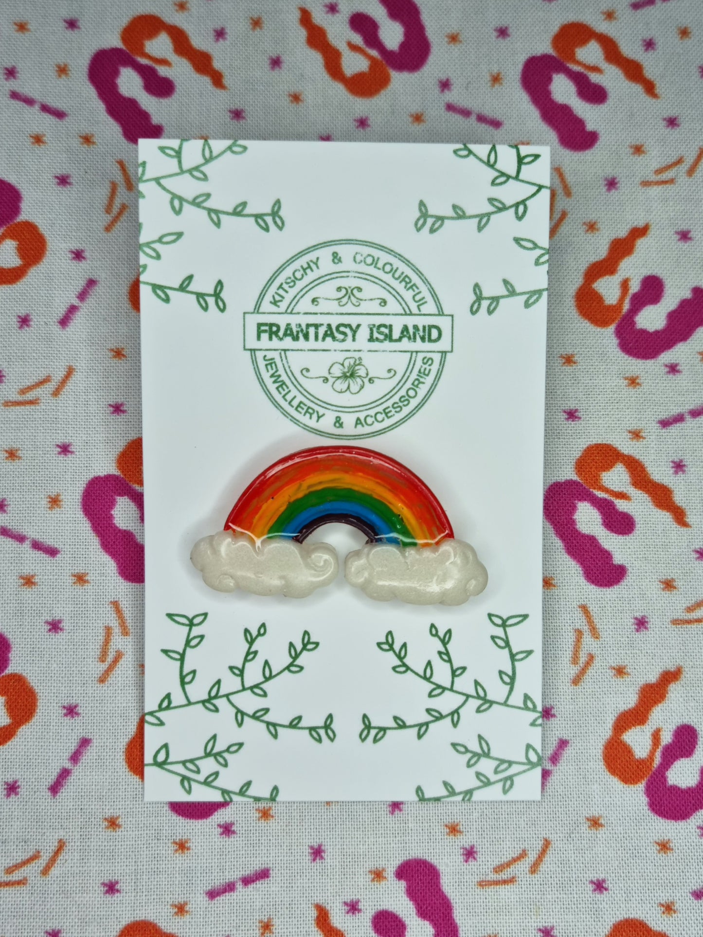 Painterly Rainbow Pin