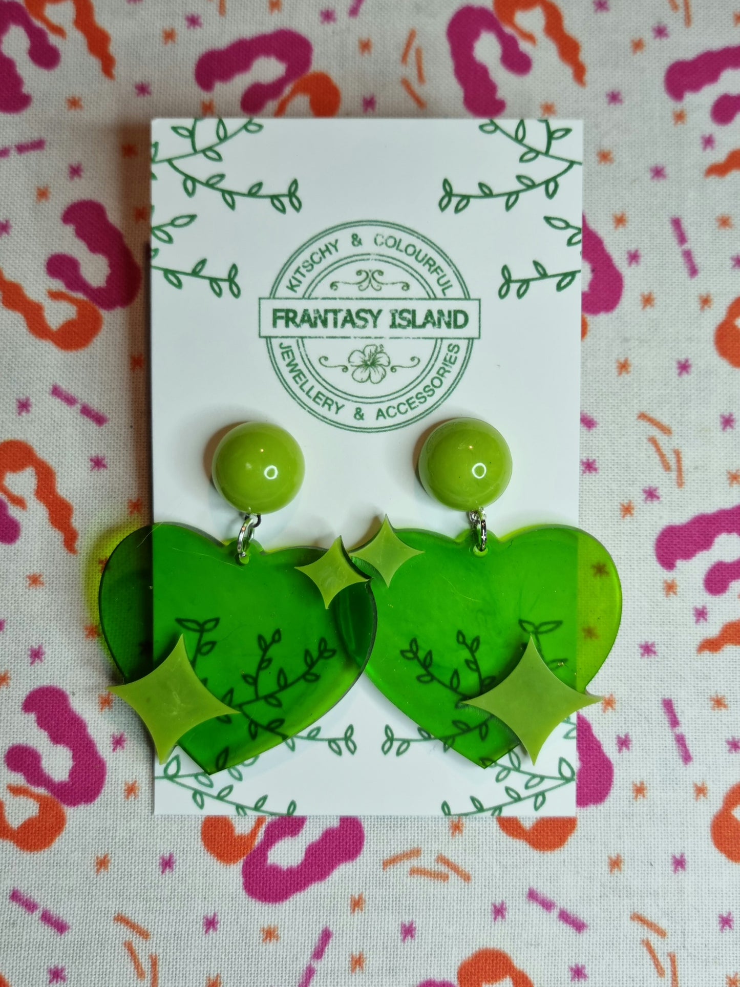 Apple Green Hearts