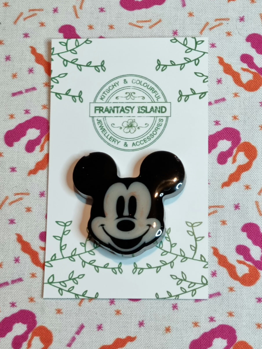 Mickey Face Brooch