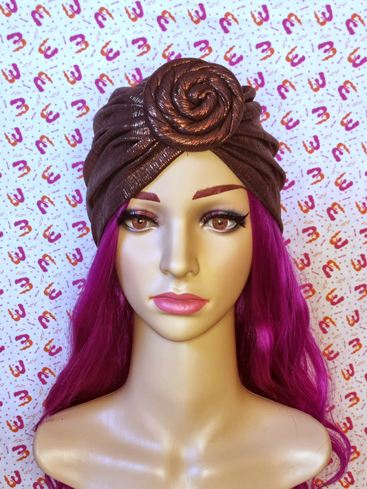 Metallic Spiral Turbans