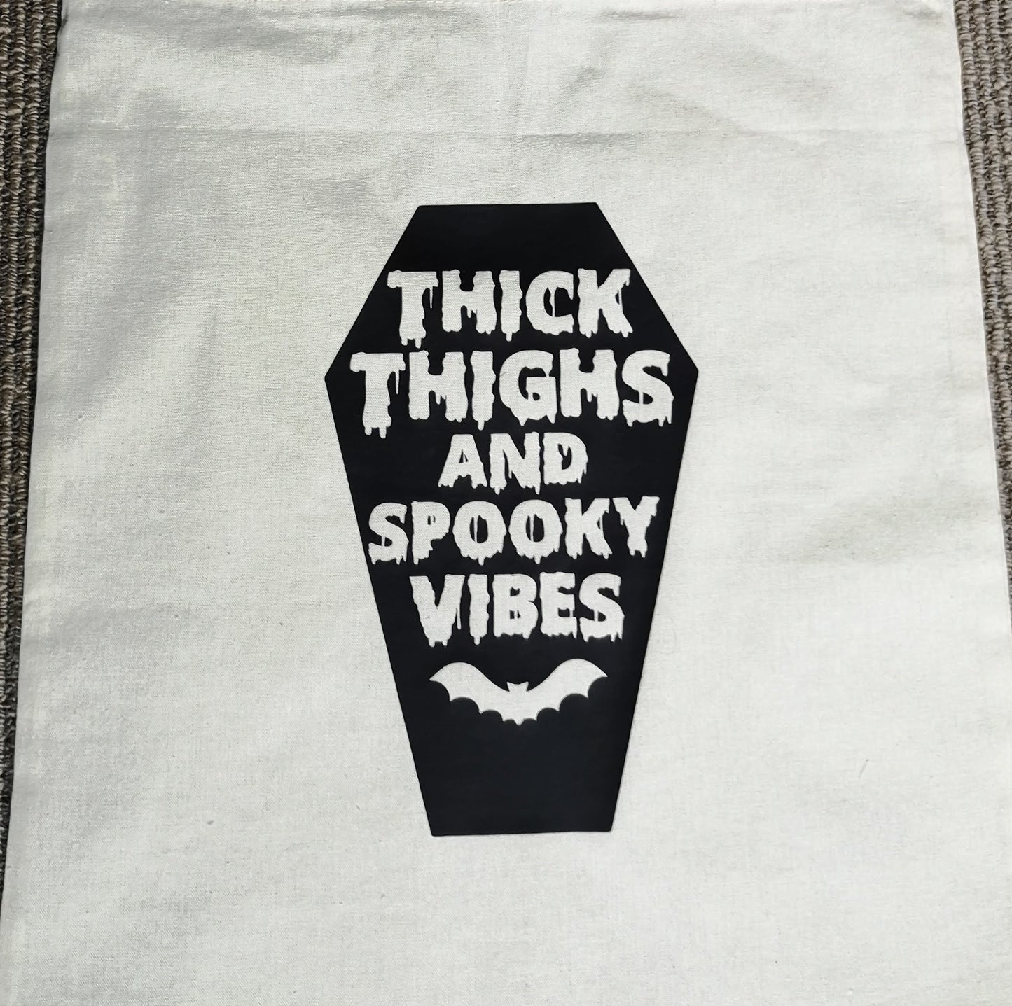 Tote - Thick thighs and spooky vibes tote bag